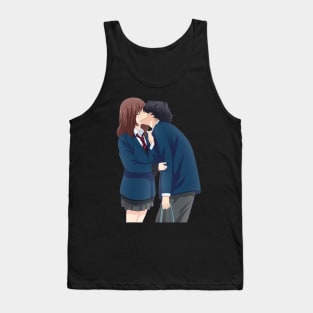 Blue Spring Ride Cute Kou X Futaba Fanart Tank Top